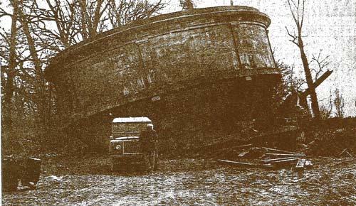 Water Tower demolished